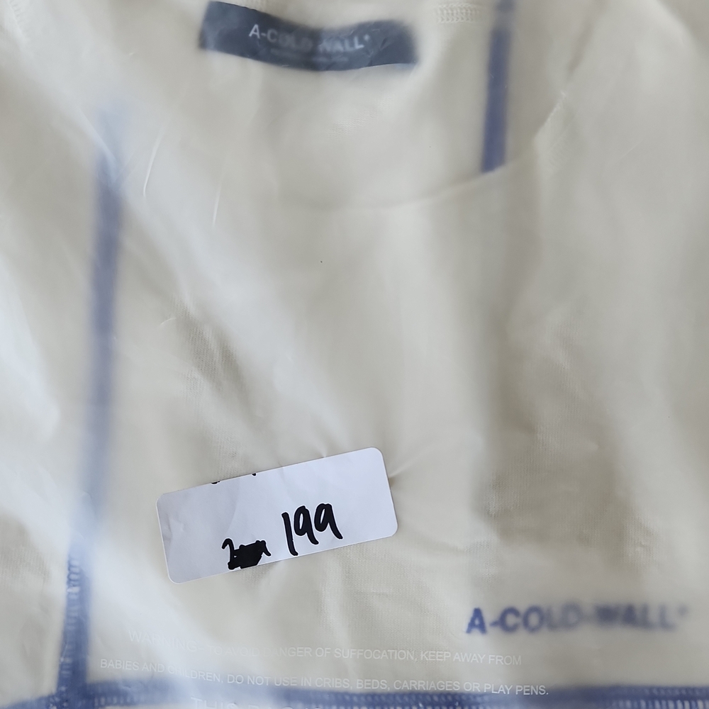A-COLD-WALL* Cream Intersect T-Shirt - Picture 3 of 5